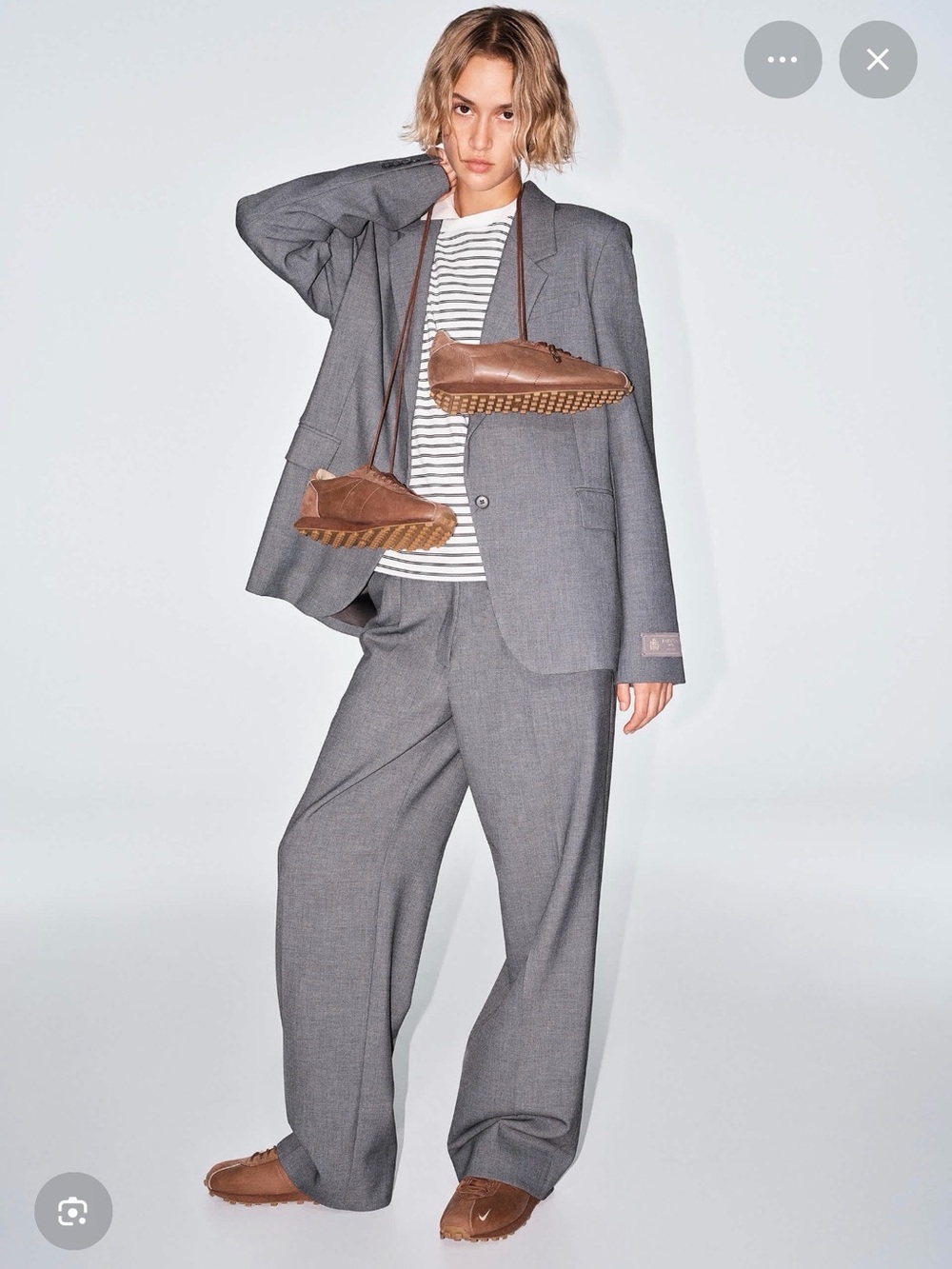 NWT Aritzia Womens Gray Dress Pants - Size 8